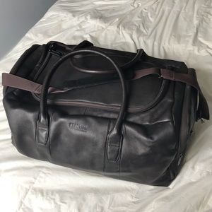 Kenneth Cole Leather Duffel- New no Tags- Brown